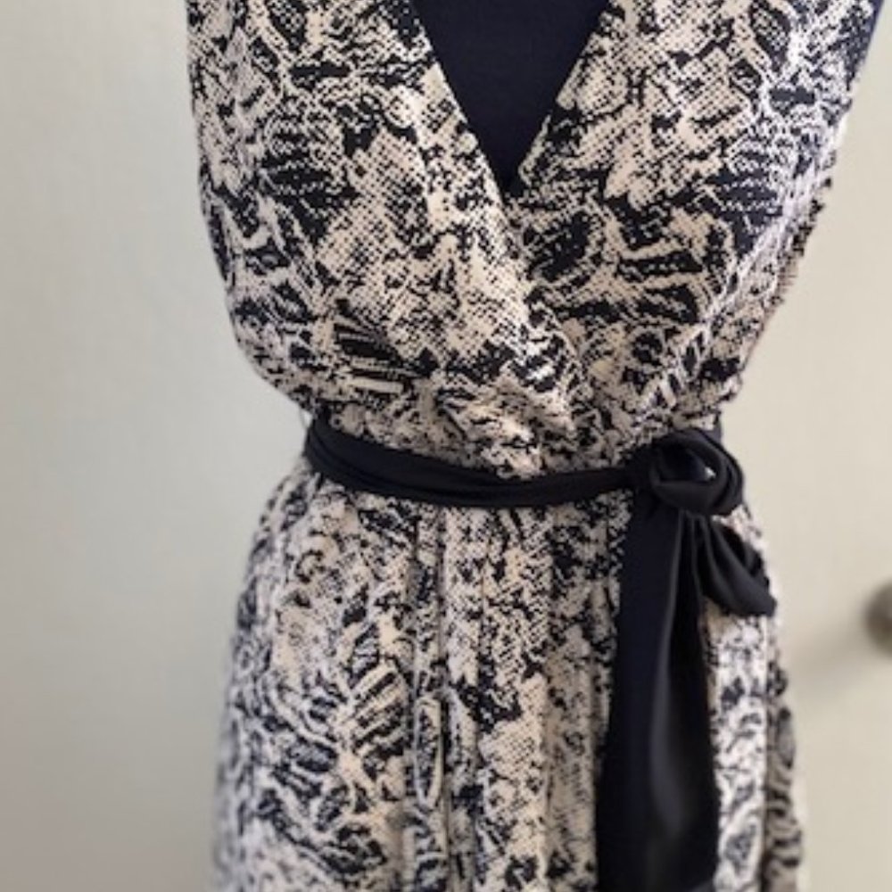 Faux Snake Fabric Wrap-style Dress from H & M, size 4